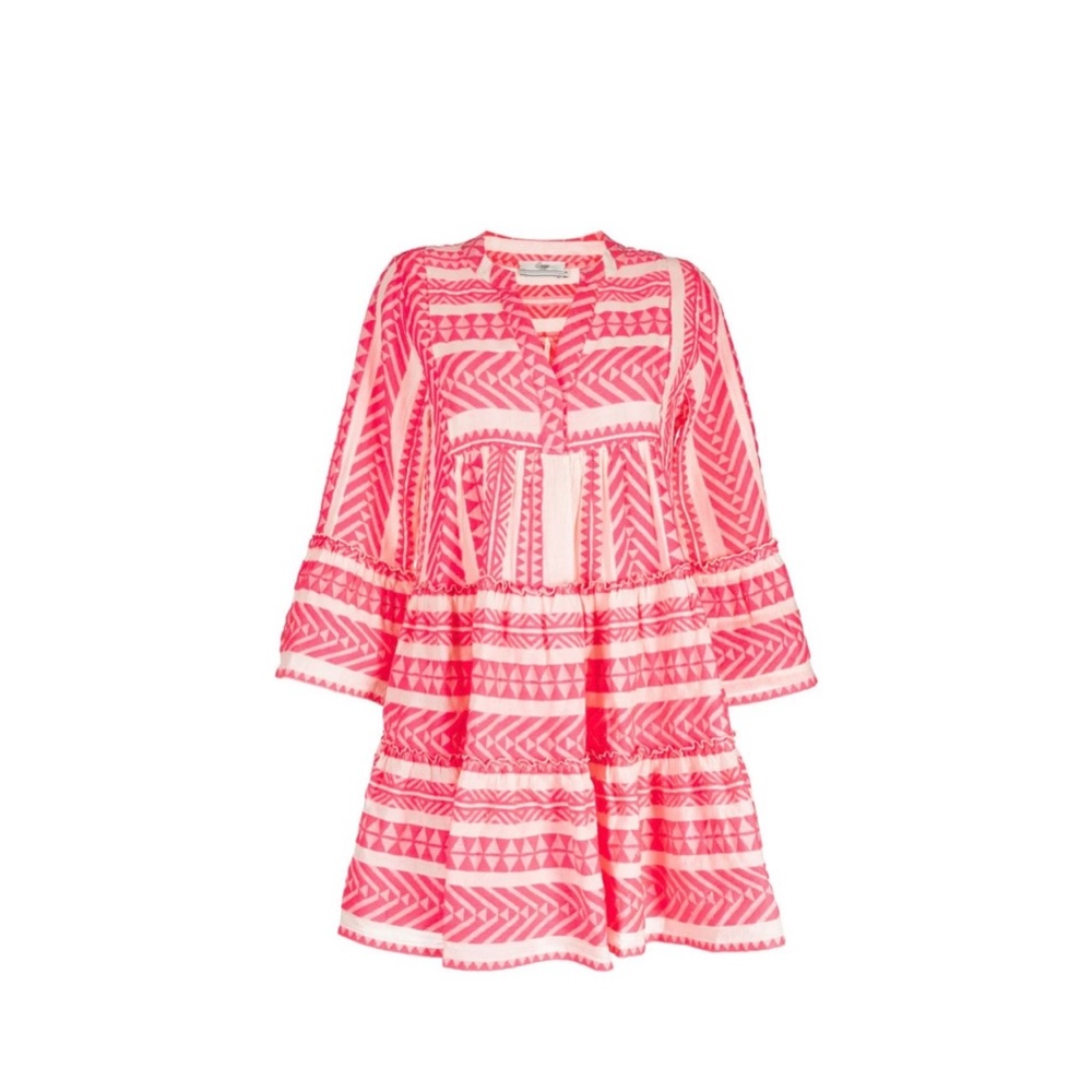 Pink embroidered dress